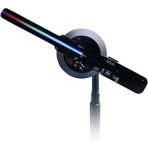 Fan Advertising Display Projector with 6.3 Inches 2000 X128 Wi-Fi Control Floating Art Decoration Holographic Video, Suitable for Bars,