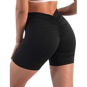 Athletic Shorts Scrunch Butt Gym Shorts for Women V Back Booty Butt Lifting