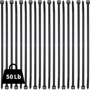 Zip Ties 14 inch (1000 Pack), Black Cable Ties, 50lbs Tensile Strength, Multi-Purpose Self-Locking Nylon Cable Ties for Indoor and Outdoor…