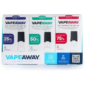 Quit Nicotine Filter Device, Filters Complete Set, Filter System Reduces Nicotine by 25%, 50%, & 75%, 63 Filters