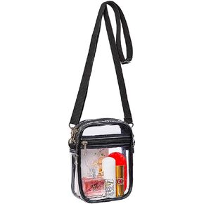 COVAX Clear Crossbody Purse Bag, Stadium Approved for Concerts, Festivals