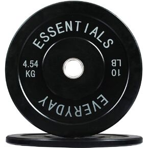 BalanceFrom Color Coded Olympic Bumper Plate Weight Plate with Steel Hub