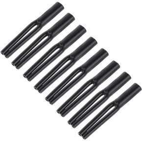 Cable Pants, Cable Jacket Speaker Wire Pants Y Boot (⌀7MM-2x 3.5MM 8PACK Black) Dressing Up/Protecting/DIY Your Speaker Cables, DIN to RCA Cables