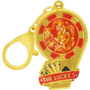 Feng Shui The Lucky 9 Good Luck Wealth & Windfall Luck Amulet Keychain