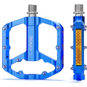 دواسات الدراجة الجبلية CXWXC - منصة دواسات دراجة مقاس 9/16 بوصة - 3 دواسات MTB مختومة، دواسات مسطحة خفيفة الوزن لدراجة الطرق الجبلية BMX MTB in Kuwait