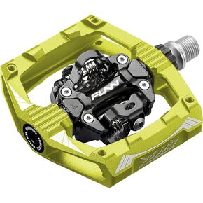 Funn Ripper Mountain Bike Clipless Pedals, Rocker Clip/Spring-Loaded Clip-in Mechanism, Compatible with SPD Cleats, 9/16" CrMo Axle Bicycle Pedals for MTB/Gravel Cycling
