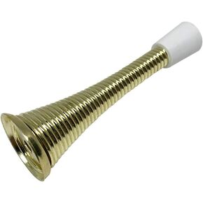 Litepak Spring Door Stop 3" Premium Heavy Duty Stopper Steel w/Plastic Bumper (Satin Nickel, 24 Pack)
