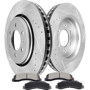 for Ford Brakes, Pads and Rotors Kit, SCITOO Disc Brake Rotors Ceramic Pads fit for 2010 11 12 13 14 15 16 17 18 19 for Ford Expedition,2010-2020 for Ford for F-150,2010-2019 for Lincoln Navigator