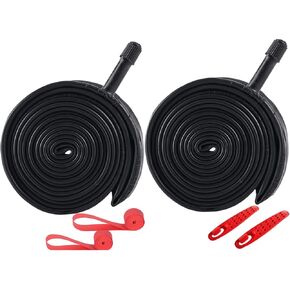 2 Pack 700C Road Bike Tubes 700x35C/38C/40C/43C SV48mm Schrader Valve 700C Tubes Compatible with 700 x 35C 700x36C 700x37C 700 x 38C 700x39C 700 x 40C 700x41C 700 x 42C 700 x 43C Bike Tire Tubes