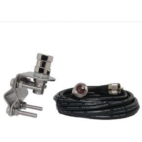 طقم تثبيت مرآة Browning BR-MM-18 مع كابل محوري لهوائي CB