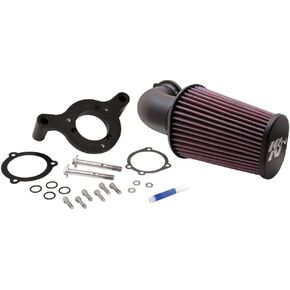 K&N Cold Air Intake Kit: Guaranteed to Increase Horsepower: Fits 2001-2017 HARLEY DAVIDSON (Street Bob, Fat Bob, Boy, Low Rider, Dyna Wide Glide, Switchback, other select models)57-1125