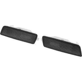 X AUTOHAUX 1 Pair Exterior Side Marker Front Fender Lights Lamps Housings for Volkswagen MK5 Golf GTI Rabbit 2006-2009 Jetta 2005-2010 R32 2008 Black