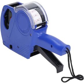 8 Digits Price Tag Gun, Price Label Machine 8 Digits Manual Labeling Machine Price Tag with Cartridge Portable Price Marking, pricemarker labels (Red)