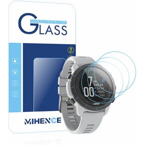 Compatible for Wahoo Elemnt Rival Screen Protector, 9H Anti-Scratch Premium Real Tempered Glass Screen Protector for Wahoo Elemnt Rival Smartwatch (3PCS)