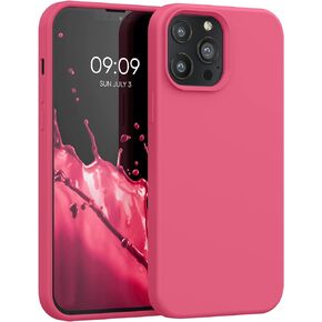 kwmobile Case Compatible with Apple iPhone 13 Pro Max Case - TPU Silicone Phone Cover with Soft Finish - Black