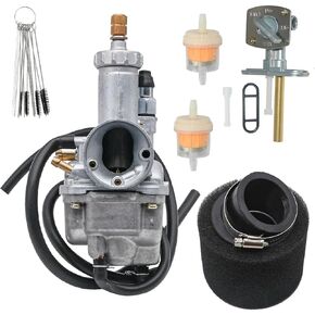 مكربن ​​لـ Kawasaki Bayou 220 KLF220 1988-1998 لـ Bayou 250 KLF250 Carb 2003-2011 مع فلتر الهواء ومفتاح صمام بيتكوك غاز الوقود