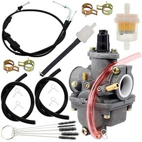 PW80 Carburettor Throttle Cable for Yamaha PW 80 1985-2006 Carb With Gas Filter