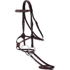 Equinavia Saga Adjustable Padded Fancy Stitched Figure 8 Bridle with Reins