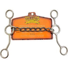 HILASON Cow Horse Junior Chain Bit Sweet Iron with Stainless Steel | Horse Bit | Horse Bits Western | Walking Horse Bits | Training Horse Bit | Equine Bits | Bit for Horses