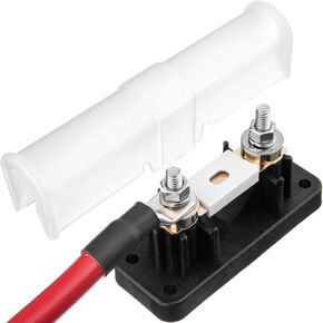 Spartan Power 500 Amp ANL Ceramic Fuse & Holder Kit with 12 Inch 4/0 AWG Cable