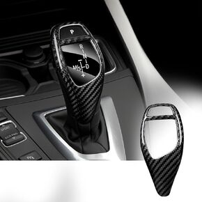 غطاء واقي من ألياف الكربون الحقيقية لسيارات BMW F20 F21 F22 F23 F30 F32 F33 F34 F35 F36 F06 F12 F13 F25 F26 F15 F16 GT3 I8 للملحقات الداخلية (2010-2020) - أسود لامع