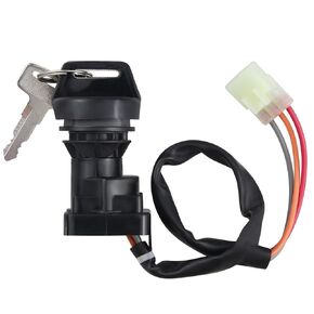 Ignition Key Switch 3 Wires Aftermarket Replacement Parts Compatible for LTZ400 LT-Z400 KFX400 LFZ400 LTF500F LTA500F LTZ250 Arctic Cat Dirt Bike Quad UTV ATV.