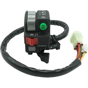 M MATI Left Handlebar Start Stop Headlight Override Switch for Kawasaki Brute Force 650 Brute Force 750 Prairie 650 Prairie 700 KVF650 KVF700 KVF750 46091-1847