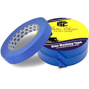 بيتس - شريط طلاء، شريط طلاء 0.7 بوصة، 3 عبوات، 54 ياردة، 162 ياردة إجمالاً، شريط طلاء، شريط لاصق، شريط لاصق أزرق، شريط آمن على الحائط، شريط طلاء، شريط رسام أزرق in Kuwait