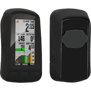 kwmobile Case Compatible with Wahoo Elemnt Roam V2 - Case Soft Silicone Bike GPS Protective Cover - Black
