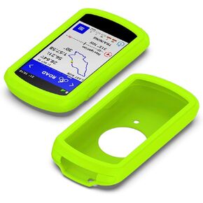 غطاء حافظة متوافق مع Garmin Edge 1040 - غلاف واقي من السيليكون المضاد للسقوط لجهاز Garmin Edge1040 (أحمر)