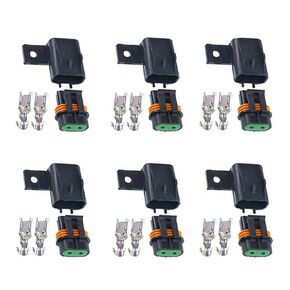 Waterproof Sealed ATO ATC Fuse Holder Assembly Splice Existing Wire Kit (Pack of 6)