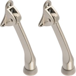 Hillman 853437 4" Kickdown Door Stop- Satin Nickel 1-Pack