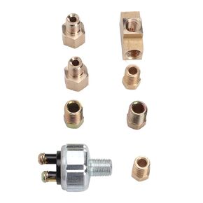 Universal Hydraulic Brake Light Switch Kit,Rear Hydraulic Brake Pressure Tail Light Switch for 3/16" or 1/4" Hose General car Brake Modification