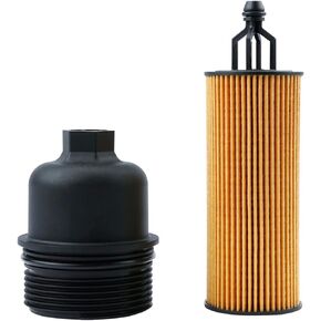 Oil Filter and Oil Filter Housing Cap Assembly , Fits For Chrysler Dodge Jeep Ram - 200, 300, Challenger, Charger, Durango, Cherokee, Wrangler,Replaces# 68191350AA, 917-190