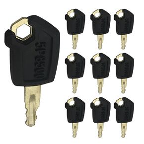 RE183935 Ignition Key Compatible with John Deere Tractor - RE71557 Tractor Ignition Keys Fit for John Deere 3033R 3320 5525 5045 3120 9400 Farm Tractor, Keys 10 Pcs Replace (RE183935)
