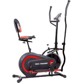 [BODY POWER] - 2nd Gen, PATENTED 3 in 1 Exercise Machine, Elliptical with Seat Back Cushion, Upright Cycling, and Reclined Bike Modes - Digital Computer Targets Different Body Parts, BRT5118 in Saudi Arabia