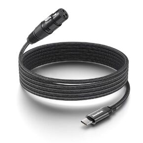 10Ft Female XLR to USB C,USB c to XLR Female for Microphone,Compatible Microphone Recording Audio Cable, XLR Female to USB C Microphone Audio Cable Connected to Smartphone,Tablet