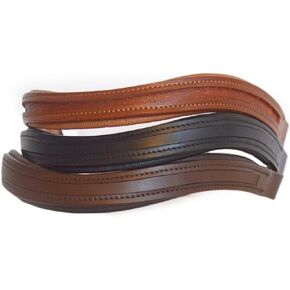 14"/ 15" / 16" / 17" Empty Channel Browbands, Dutch Drop U Shape