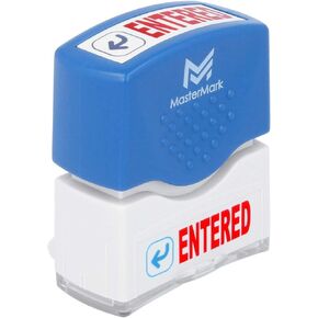 MasterMark Premium 2-Color Pre-Inked Office Stamp (Entered)