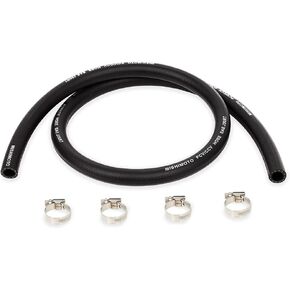 Mishimoto MMHOSE-CC38-4 Universal Catch Can Hose 3/8" x 4', Black