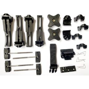 ROCTRK Universal Replacement Parts for Hard Quad Fold or Hard Tri Fold Tonneau Cover - Rear Clamp Front Clamp