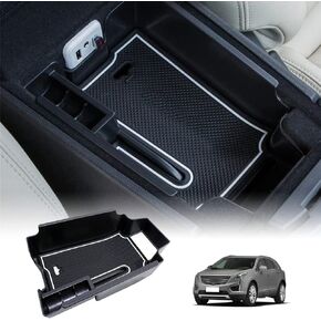 Vesul Center Console Organizer Armrest Storage Tray Compatible with Cadillac XT5 2017 2018 2019 ABS Insert Organizer Glove Pallet