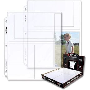 BCW Pro 3-Pocket Page (100 Ct. Box) ( 4" X 6")