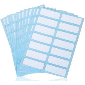 336 Packs Name Label Stickers White Rectangle Self Adhesive File Folders Labels for Filing Envelops Tags Essential Oil Milk Bottle Cup Kitchen Office School 0.5 x 1.5 Inch