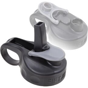 FIFTY/FIFTY Wide Mouth Flip or Sip lid is Designed to Fit Any Wide Mouth Bottles