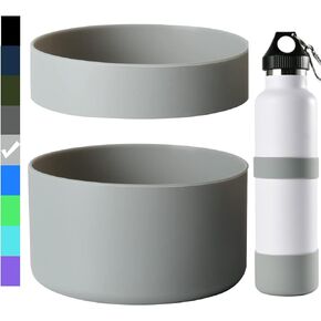 2 PCS Silicone Water Bottle Boot, Protective Silicone Sleeve, Anti-Slip Bottom Cover with Silicone Ring, BPA Free, Compatible with Simple Modern, Fit Iron Flask