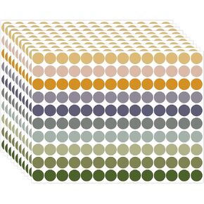 700 Pcs Dot Stickers 3/4 inch 14 Color Styles Color Coded Label Stickers for Office, Classroom (Color B)
