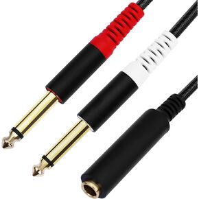 1/4 Splitter Cable, 1/4" Female to Male Splitter Adapter, 1 FT in Saudi Arabia