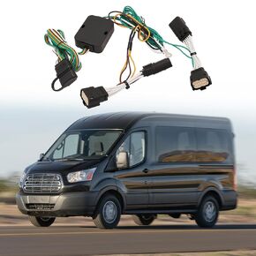 4-Pin Trailer Wiring Harness Compatible with 2015-2020 Ford Transit 150 250 350 350HD