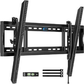 HOME VISION Tilt TV Wall Mount for Most 42-100 inch Flat Curved TVs, Heavy Duty TV Mount up to 200Lbs, Wall Mount TV Bracket Fits 16"/18"/24" Studs Max VESA 800x600mm Space Saving for LED OLED LCD